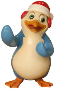 3' Bob the Penguin Building Fiberglass Holiday Display