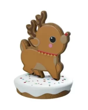 4.5' Gingerbread Rudolph Fiberglass Display