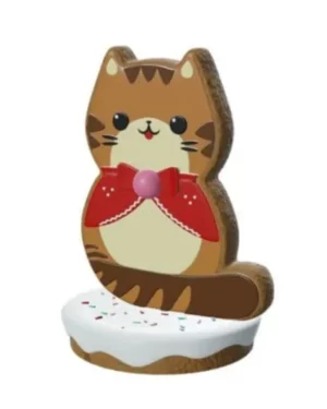 3.5' Gingerbread Kitten Fiberglass Display