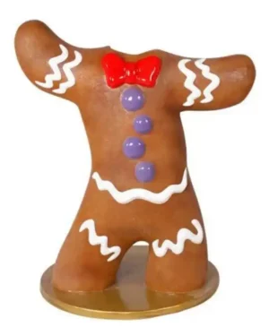 Creative Displays 5' Gingerbread Photo Op Fiberglass Holiday Display