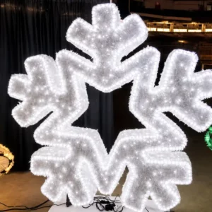 6' Majestic Garland Snowflake Holiday Light Display
