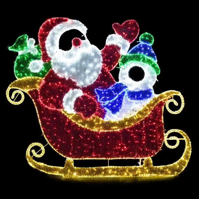 2D Christmas Light Displays