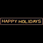 3' Happy Holidays Holiday Light Display