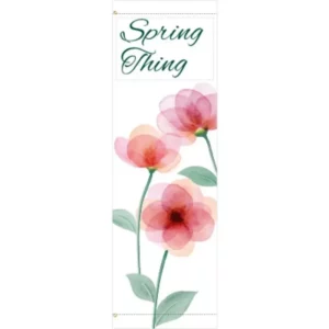 Creative Displays Blush Pink Watercolors Street Banner