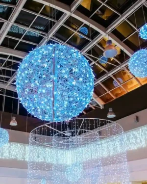 3D Orb Fiberglass Light Display