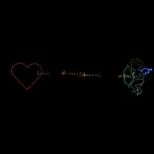 6' Animated Cupid Holiday Light Display