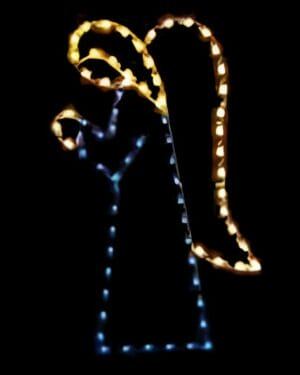 6' Praying Angel Holiday Light Display