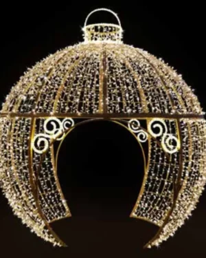 12' Cinderella Walkthrough Ornament Holiday Light Display