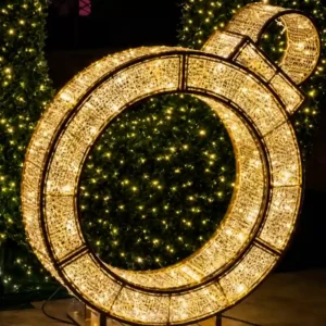 4' Majestic Twinkle Ornament Holiday Light Display