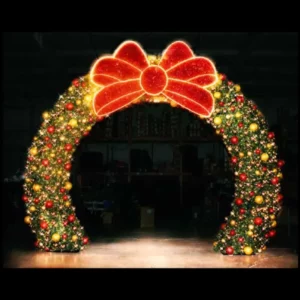 3D Walkthrough Wreath Arch Holiday Light Display