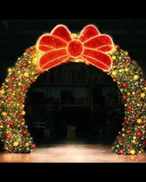 3D Walkthrough Wreath Arch Holiday Light Display