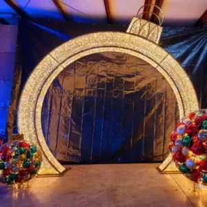 16' Shimmering Ornament Arch Dimensional Display