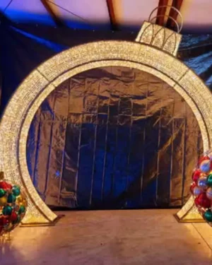 16' Shimmering Ornament Arch Dimensional Display