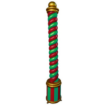Creative Displays 8' Red and Green Candy Cane Pillar Fiberglass Holiday Display