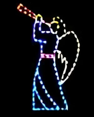 8' Trumpeting Angel Holiday Light Display