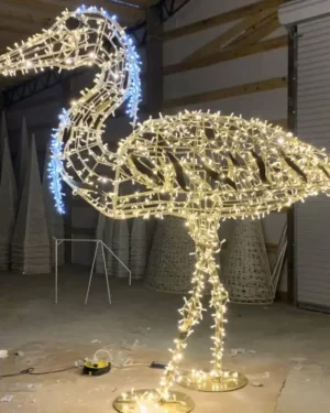 3D CRANE CUSTOM HOLIDAY LIGHT DISPLAY