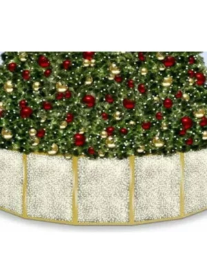 4' Panel Tree Base Skin With PVC Mesh Lighting