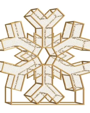 Shimmering Snowflake Dimensional Display