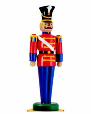 6' Red and Blue Toy Soldier Fiberglass Holiday Display