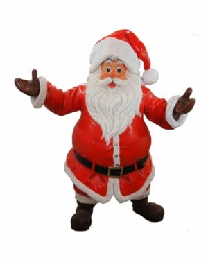 6.5' Standing Santa Claus Fiberglass Holiday Display
