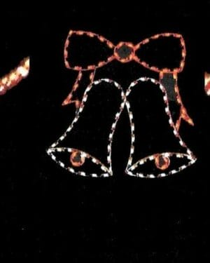 40' Silhouette Bell Swag Skyline Holiday Light Display
