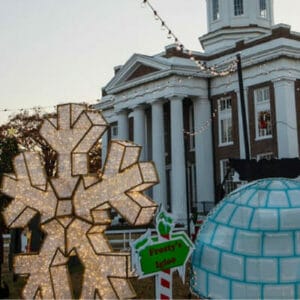 10' Shimmering Snowflake Dimensional Display
