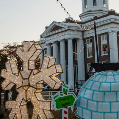 10' Shimmering Snowflake Dimensional Display