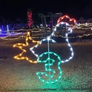 8' Twelve Days Of Christmas - Day 3 Holiday Light Display