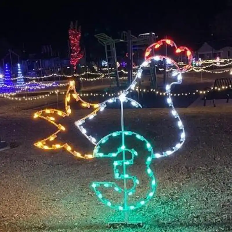 8' Twelve Days Of Christmas - Day 3 Holiday Light Display