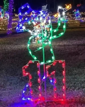 8' Twelve Days Of Christmas - Day 11 Holiday Light Display