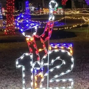 8' Twelve Days Of Christmas - Day 12 Holiday Light Display