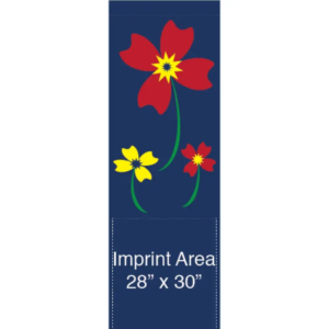 Floral Pinwheel Trio Street Banner