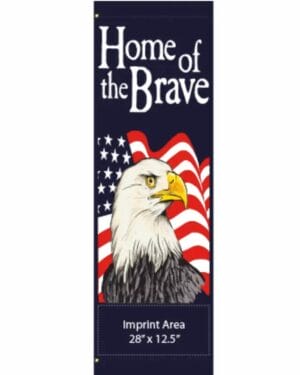 Eagle and Flag Patriotic Street Banner