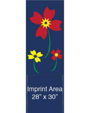 Floral Pinwheel Trio Street Banner