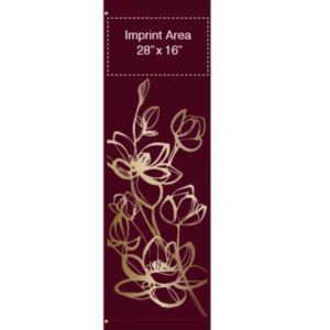 Gold Flower Silhouette Street Banner