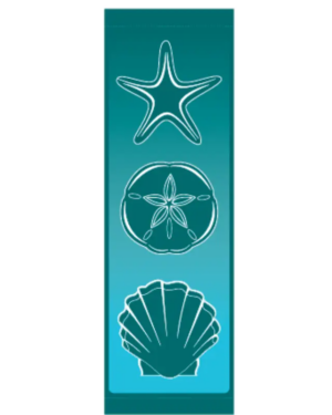 Seashells Trio Street Banner 09207