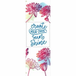 Floral Spring Sketch Street Banner