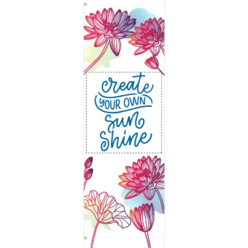 Floral Spring Sketch Street Banner