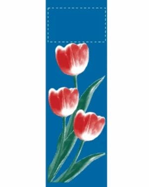 Real Red Tulips Street Banner 05312