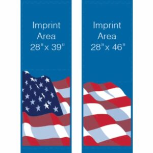 Blue Patriot Flag Street Banner Set 09305