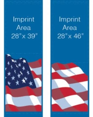 Blue Patriot Flag Street Banner Set 09305
