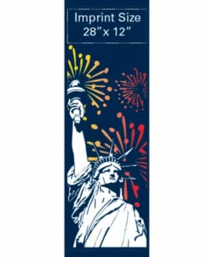 Creative Displays Miss Liberty Fireworks Street Banner