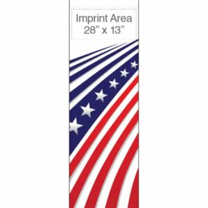 Swooping Stars And Stripes White Street Banner 16931