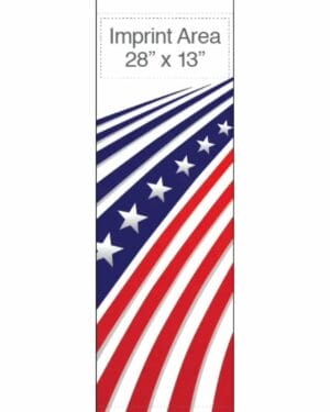 Swooping Stars And Stripes White Street Banner 16931
