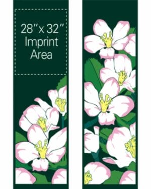 Bright Double Blossoms Street Banner Set