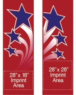 Trio Of Shooting Stars Street Banner Set 04209