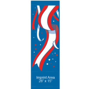 Waving Patriotic Ribbons Street Banner 10202