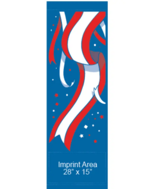 Waving Patriotic Ribbons Street Banner 10202