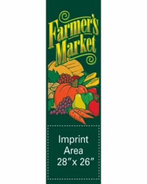 Basket In Farmers Market Street Banner 12402