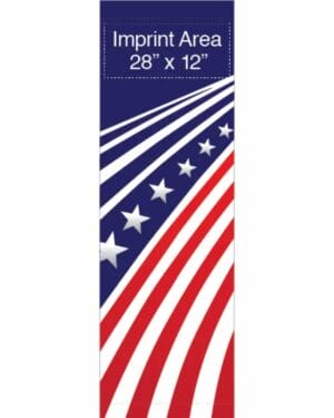 Swooping Stars And Stripes Blue Street Banner 16932